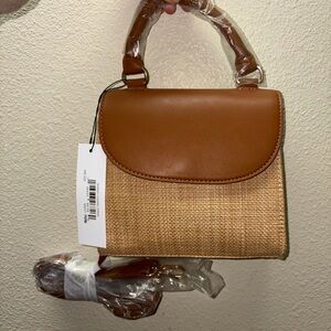 Elegant Tan and Brown Mini Bag
